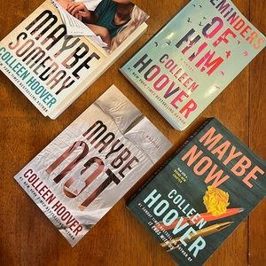 4 Colleen Hoover books paperback
